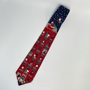 Festive Peanuts Deck the Halls Silk Tie. Just in time for the holidays.